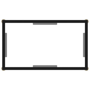 Tavolo Consolle Trasparente 60x35x75 cm in Vetro Temperato cod mxl 78052