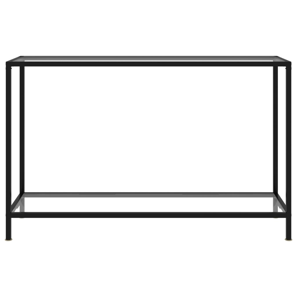 Tavolo Consolle Trasparente 120x35x75 cm in Vetro Temperato cod mxl 9267