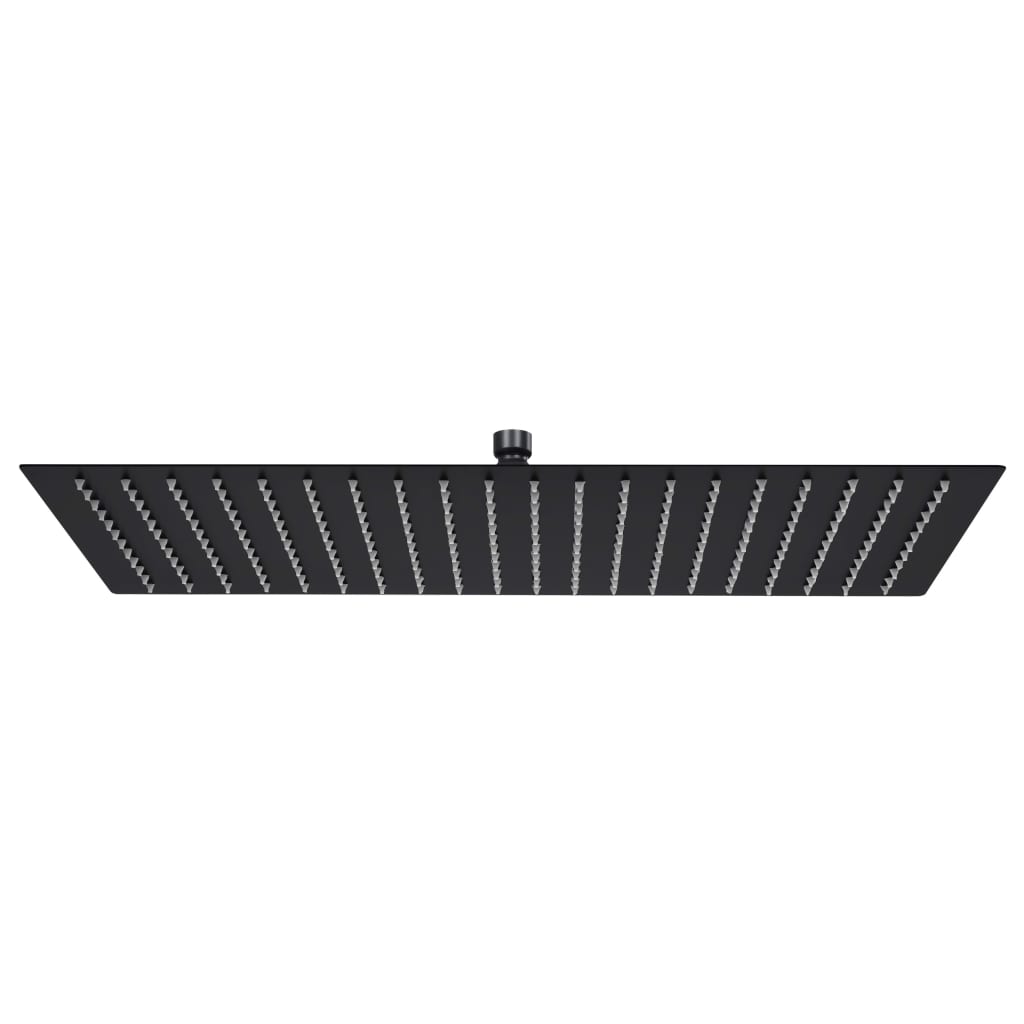 Testa Doccia a Pioggia Acciaio Inox 50x30 cm Rettangolare Nera 147702