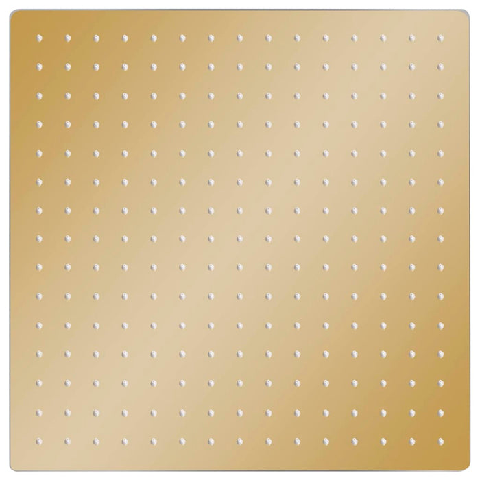 Testa Doccia a Pioggia in Acciaio Inox 40x40 cm Quadrata Oro