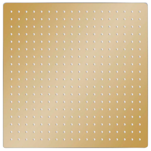 Testa Doccia a Pioggia in Acciaio Inox 50x50 cm Quadrata Oro 147712