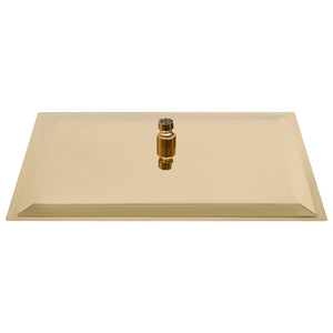 Testa Doccia a Pioggia in Acciaio Inox 50x50 cm Quadrata Oro 147712