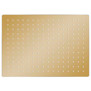 Testa Doccia a Pioggia Acciaio Inox 40x30 cm Rettangolare Oro 147714