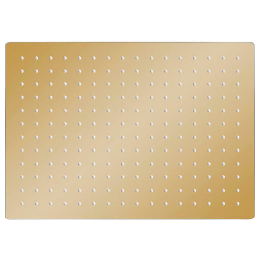 Testa Doccia a Pioggia Acciaio Inox 40x30 cm Rettangolare Oro 147714