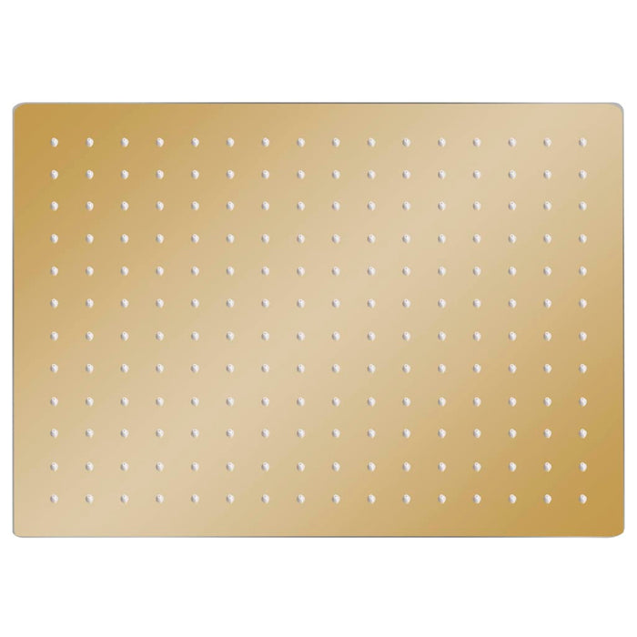 Testa Doccia a Pioggia Acciaio Inox 40x30 cm Rettangolare Oro 147714