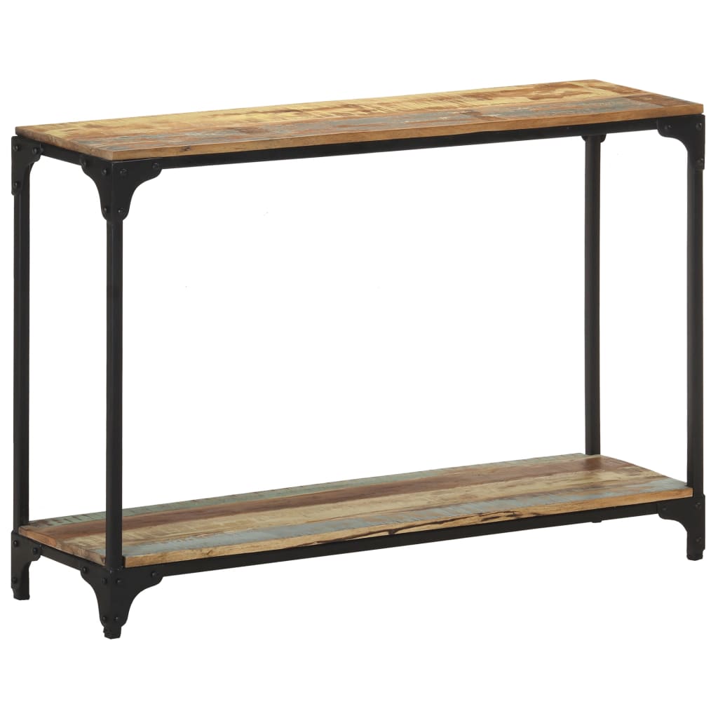 Tavolo Consolle 110x30x75 cm in Legno Massello di Recupero 320257