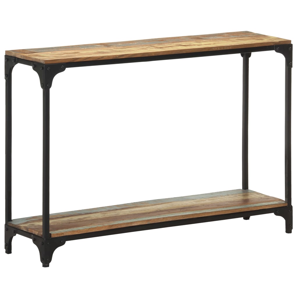 Tavolo Consolle 110x30x75 cm in Legno Massello di Recupero 320257