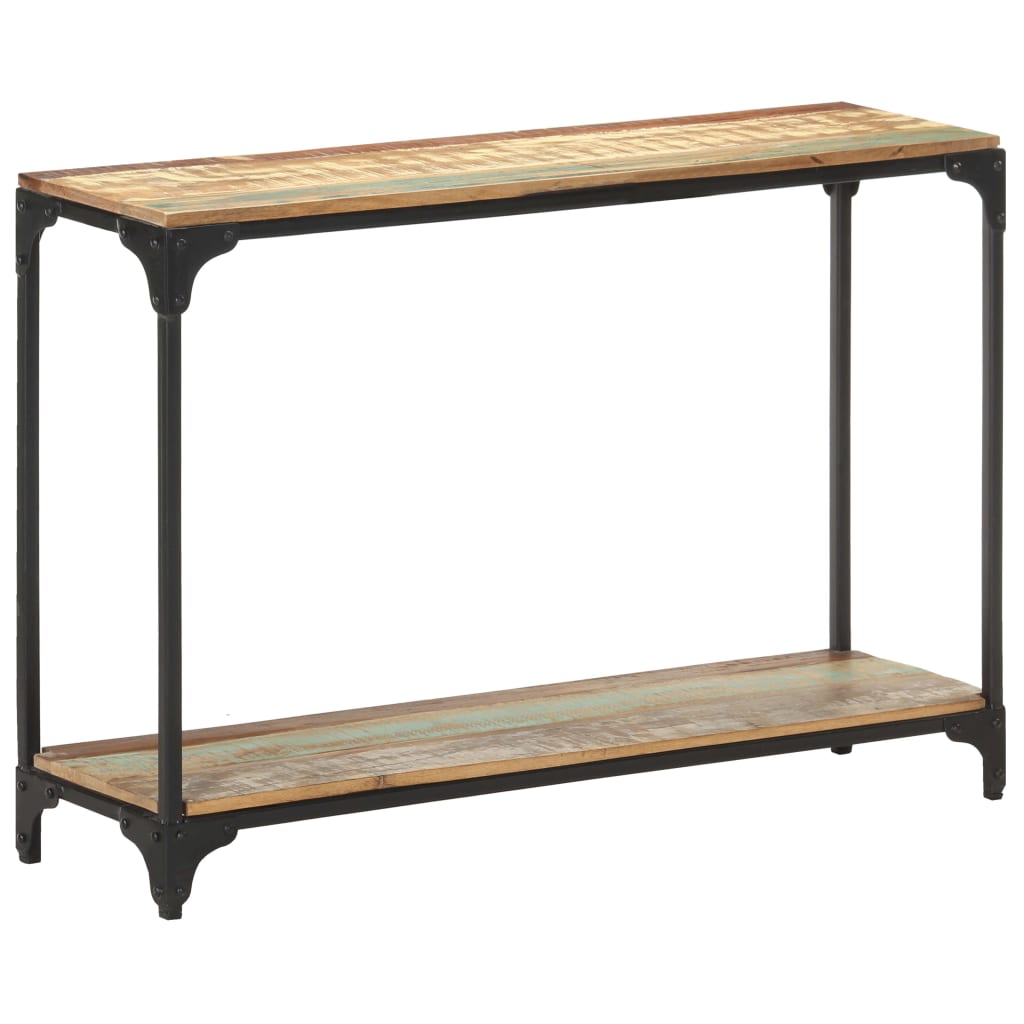 Tavolo Consolle 110x30x75 cm in Legno Massello di Recupero 320257