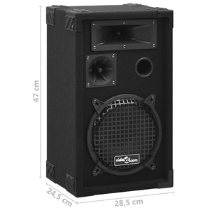 Altoparlanti da Palco Hifi Professionali Passivi 2 pz 800W Neri 70100