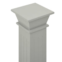 Piedistallo per Piante Quadrato Classico Grigio 17x17x66 cm MDF cod mxl 71290