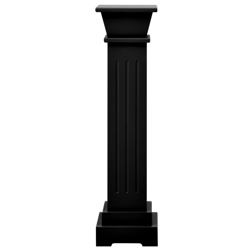 Piedistallo per Piante Quadrato Classico Nero 17x17x66 cm MDF cod mxl 66737