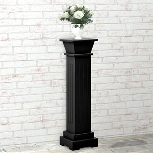 Piedistallo per Piante Quadrato Classico Nero 17x17x66 cm MDF cod mxl 66737