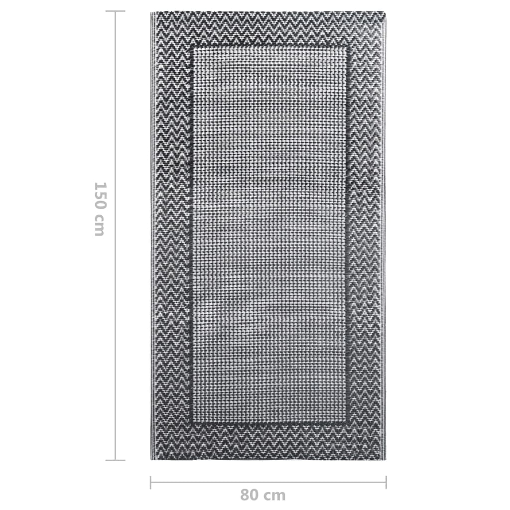 Tappeto da Esterni Grigio 80x150 cm in PP cod mxl 63334