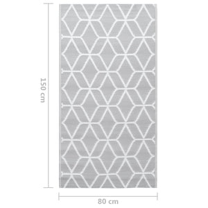 Tappeto da Esterni Grigio 80x150 cm in PP cod mxl 78020