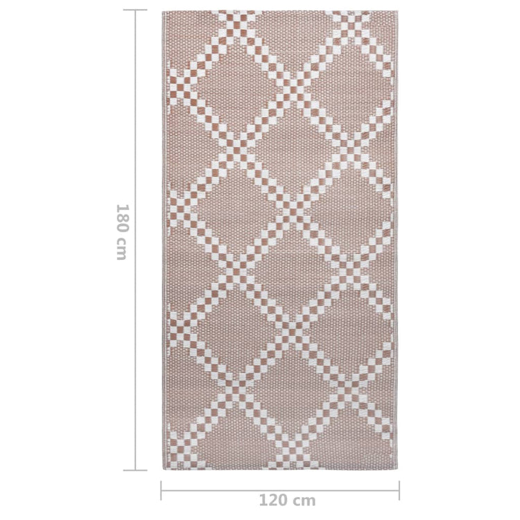 Tappeto da Esterni Marrone 120x180 cm in PP cod mxl 64207