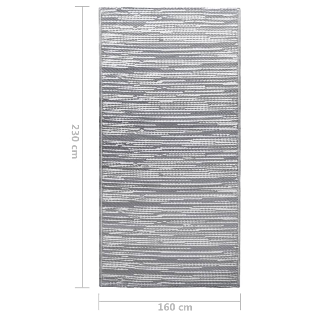 Tappeto da Esterni Grigio 160x230 cm in PP 310438