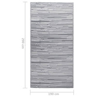 Tappeto da Esterni Grigio 190x290 cm in PP cod mxl 76828