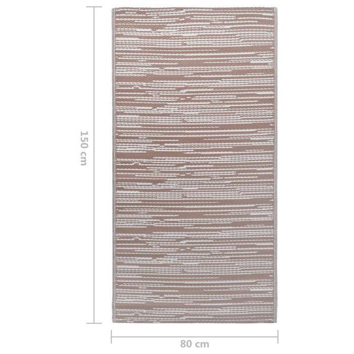 Tappeto da Esterni ARAKIL Marrone 80x150 cm in PP 310440