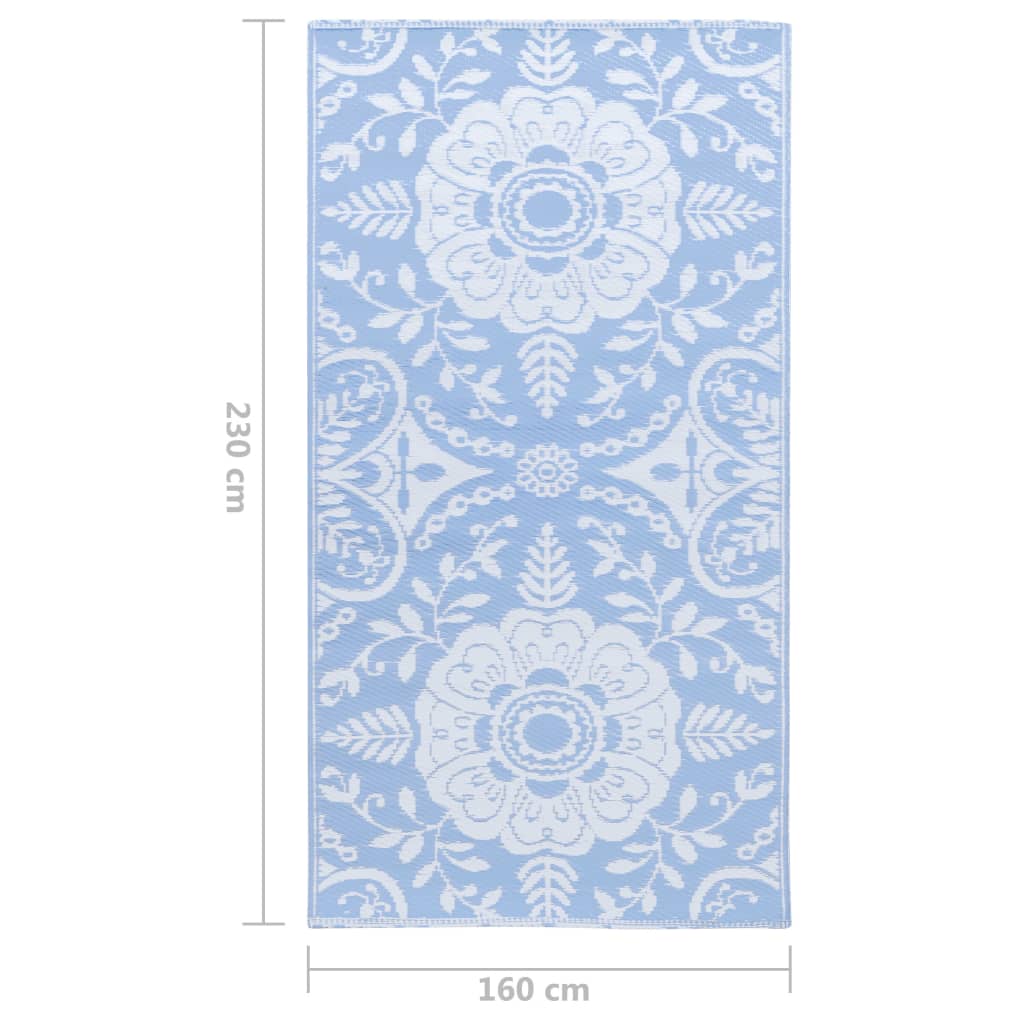 Tappeto da Esterni Blu Baby 160x230 cm in PP cod mxl 65874