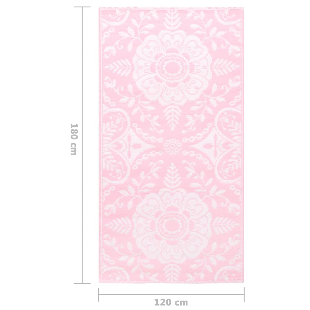 Tappeto da Esterni Rosa 120x180 cm in PP cod mxl 55072