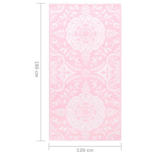 Tappeto da Esterni Rosa 120x180 cm in PP cod mxl 55072