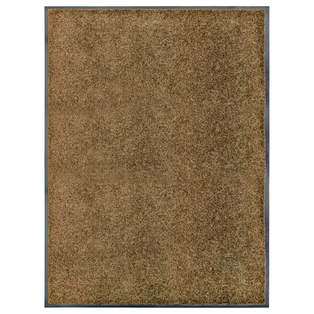 Zerbino Lavabile Marrone 90x120 cm 323436