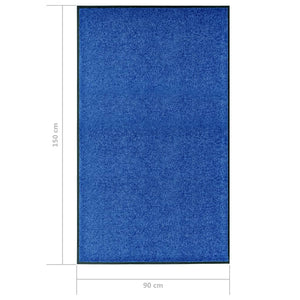 Zerbino Lavabile Blu 90x150 cm 323443