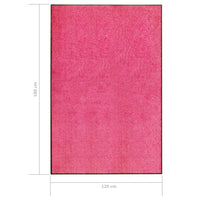 Zerbino Lavabile Rosa 120x180 cm 323450