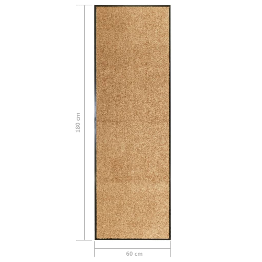 Zerbino Lavabile Crema 60x180 cm 323465