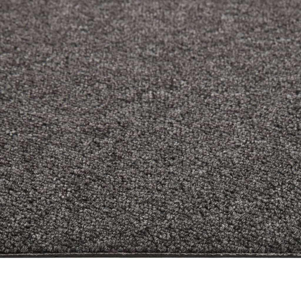 Quadrotte di Moquette 20 pz 5 m² 50x50 cm Antracite 147309