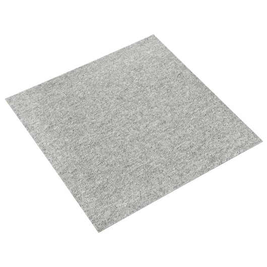 Quadrotte di Moquette 20 pz 5 m² 50x50 cm Grigio Chiaro cod mxl 46481