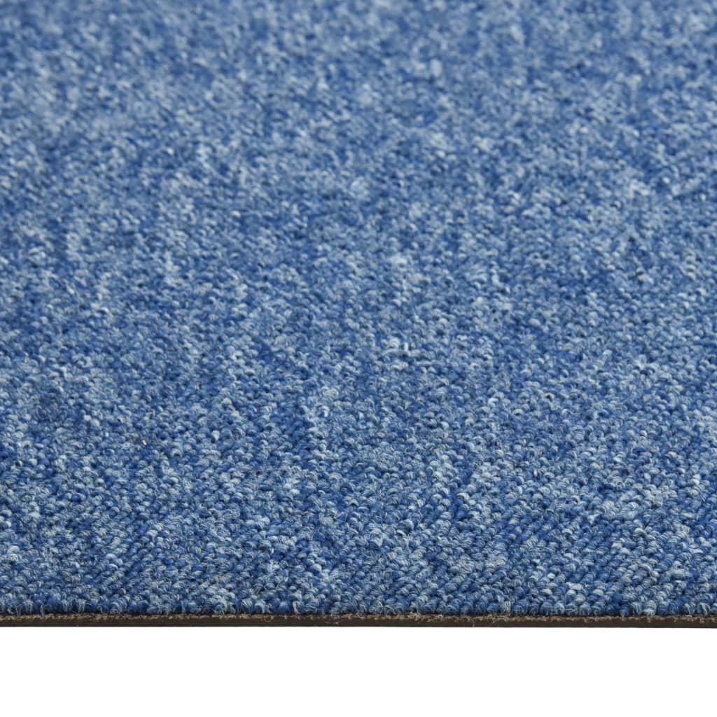 Quadrotte di Moquette 20 pz 5 m² 50x50 cm Blu 147316