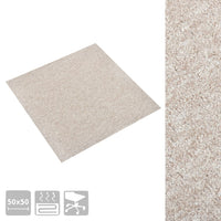 Quadrotte di Moquette 20 pz 5 m² 50x50 cm Beige Chiaro 147319