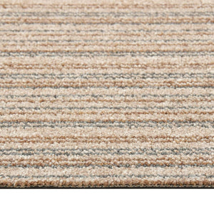 Quadrotte di Moquette 20 pz 5 m² 50x50 cm Beige a Strisce