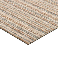 Quadrotte di Moquette 20 pz 5 m² 50x50 cm Beige a Strisce