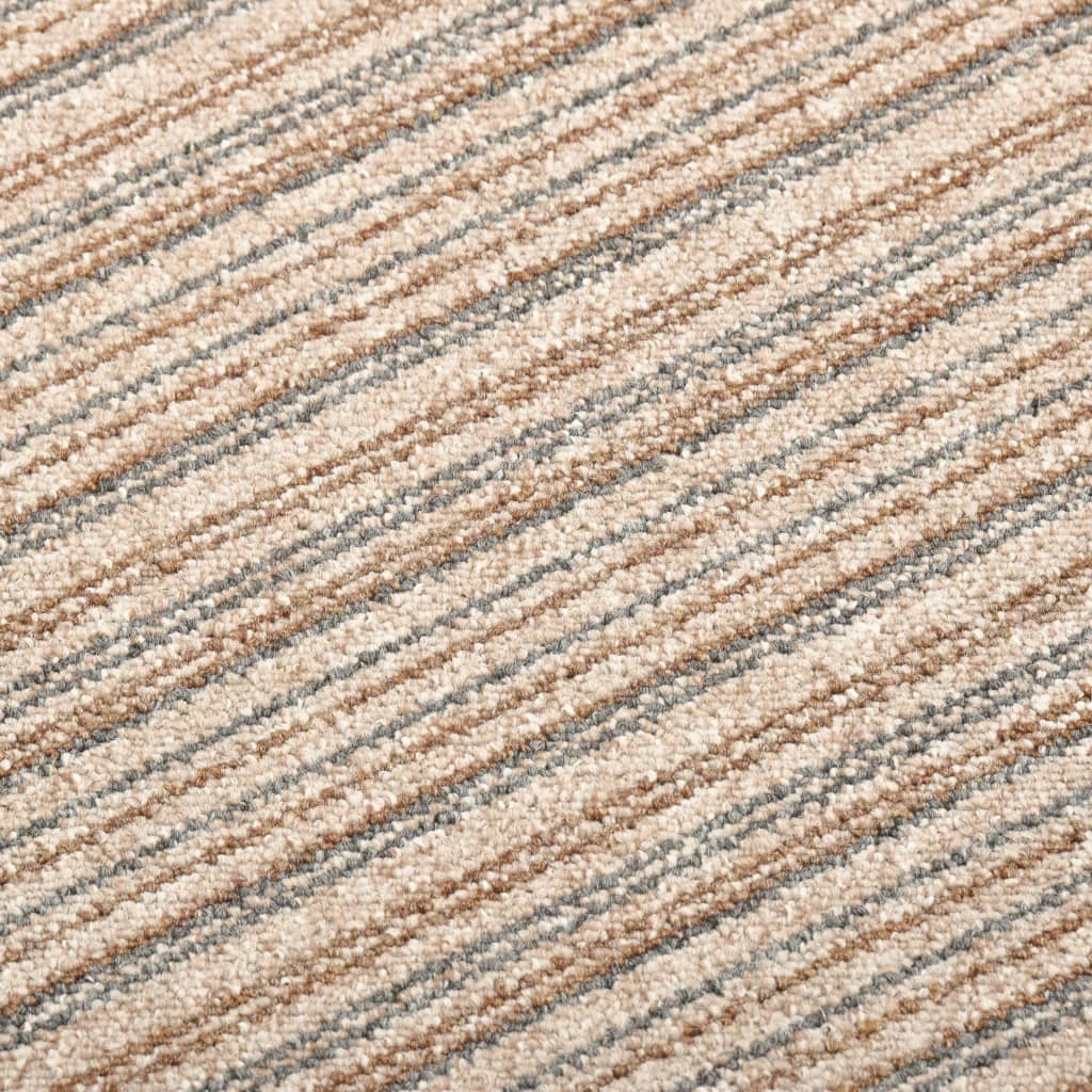 Quadrotte di Moquette 20 pz 5 m² 50x50 cm Beige a Strisce