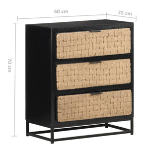 Credenza 60x35x70 cm in Legno Massello di Mango cod mxl 27160