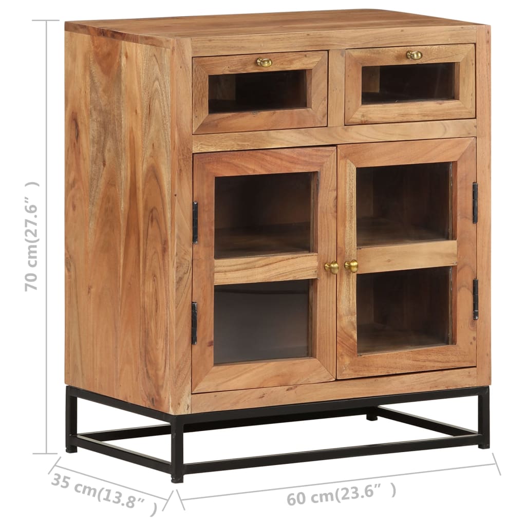 Credenza 60x35x70 cm in Legno Massello di Acacia 323504