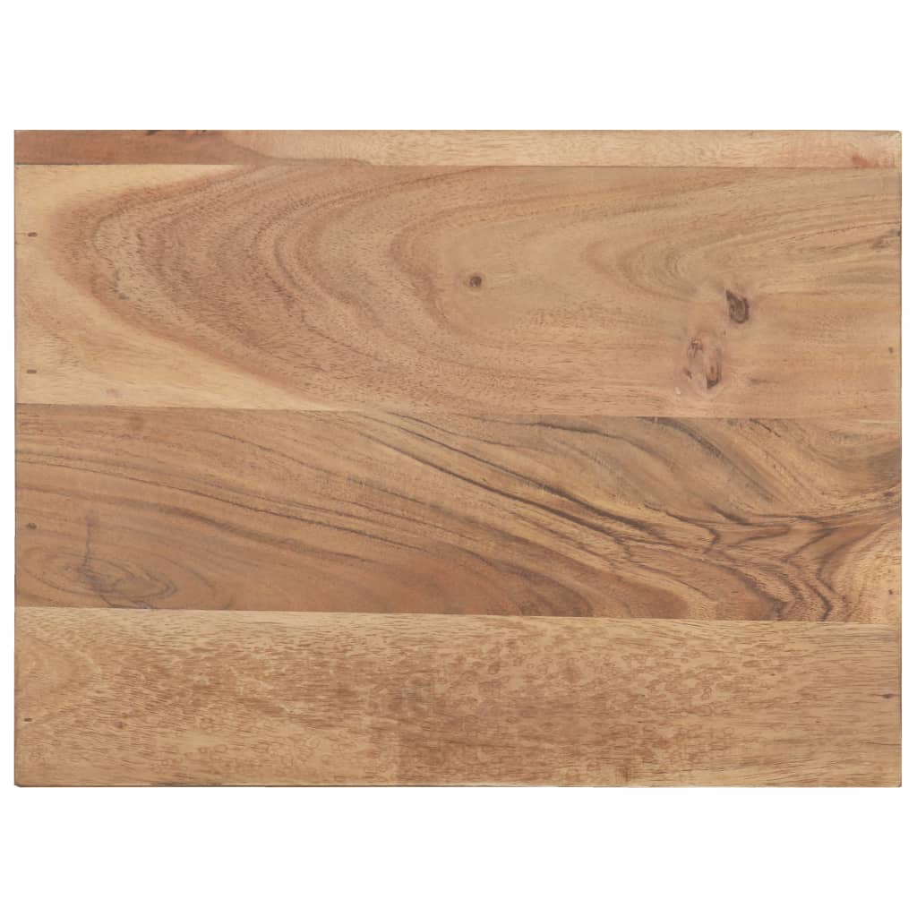 Comodino 40x30x50 cm in Legno Massello di Acacia con Bordi Vivi cod mxl 31048