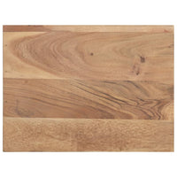 Comodino 40x30x50 cm in Legno Massello di Acacia con Bordi Vivi cod mxl 31048