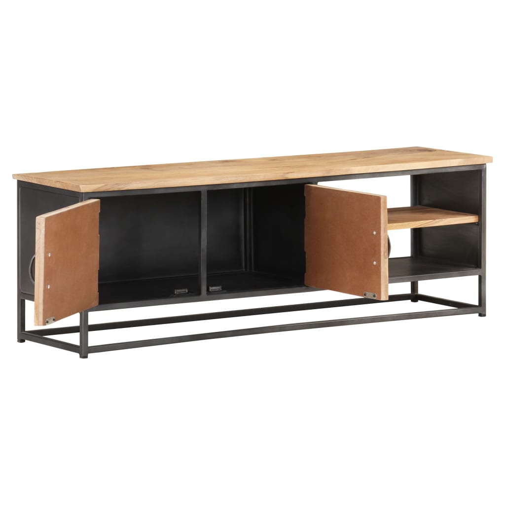 Mobile Porta TV 120x30x40 cm in Legno Massello di Acacia cod mxl 48085