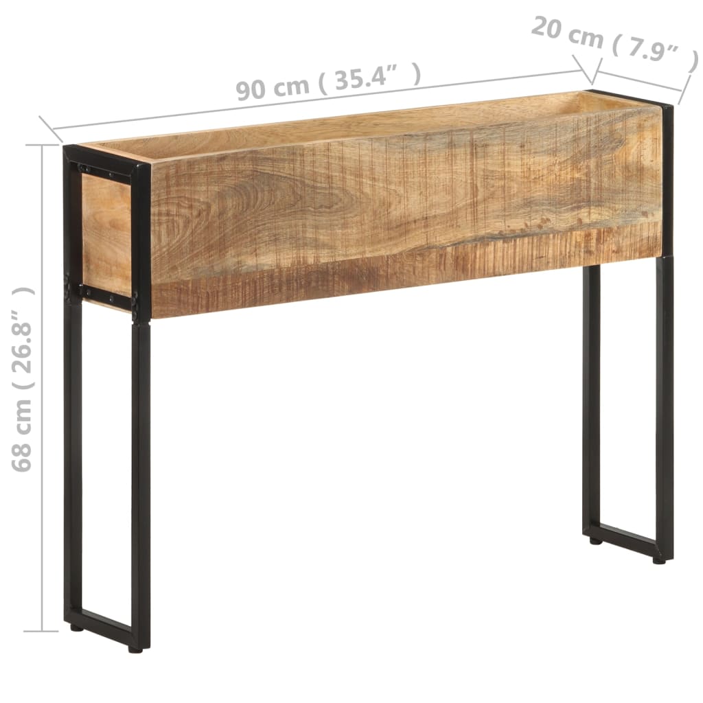 Fioriera 90x20x68 cm in Legno di Mango Grezzo  cod mxl 67219