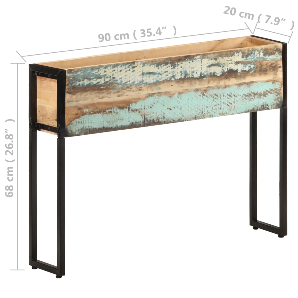 Fioriera 90x20x68 cm in Legno Massello di Recupero cod mxl 67134