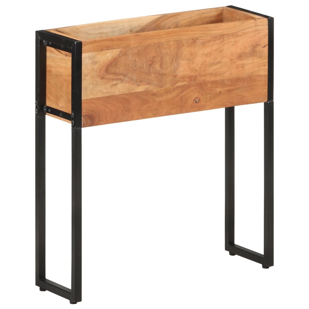 Fioriera 60x20x68 cm in Legno Massello di Acacia 321942