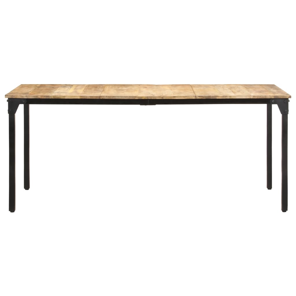 Tavolo da Pranzo 180x90x76 cm in Legno Massello di Mango Grezzo 321975