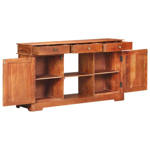 Credenza 135x35x75 cm in Legno Massello di Acacia