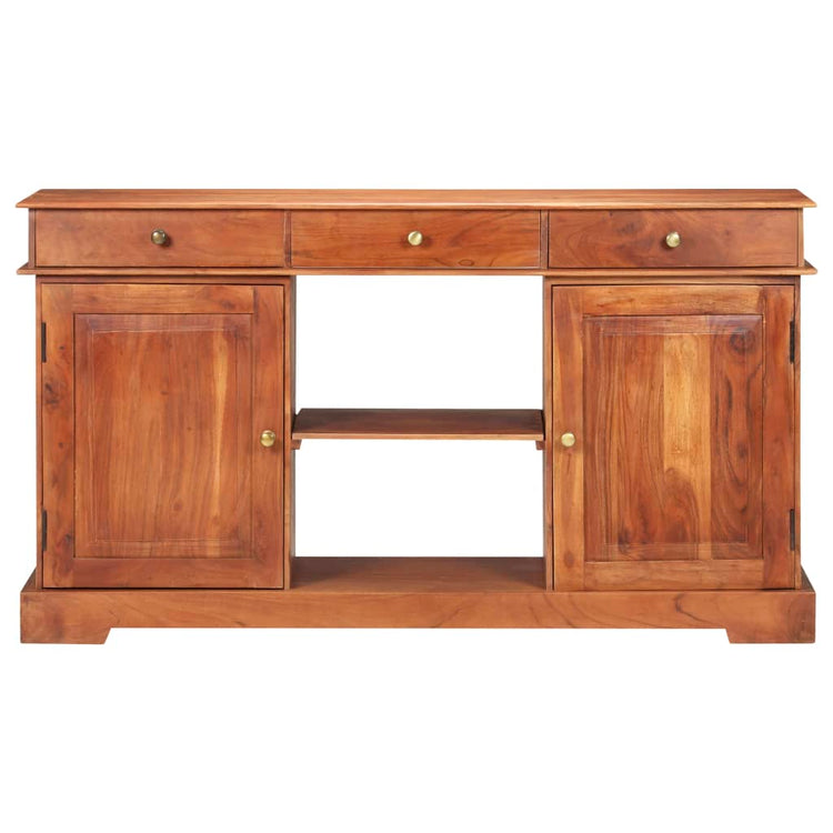 Credenza 135x35x75 cm in Legno Massello di Acacia