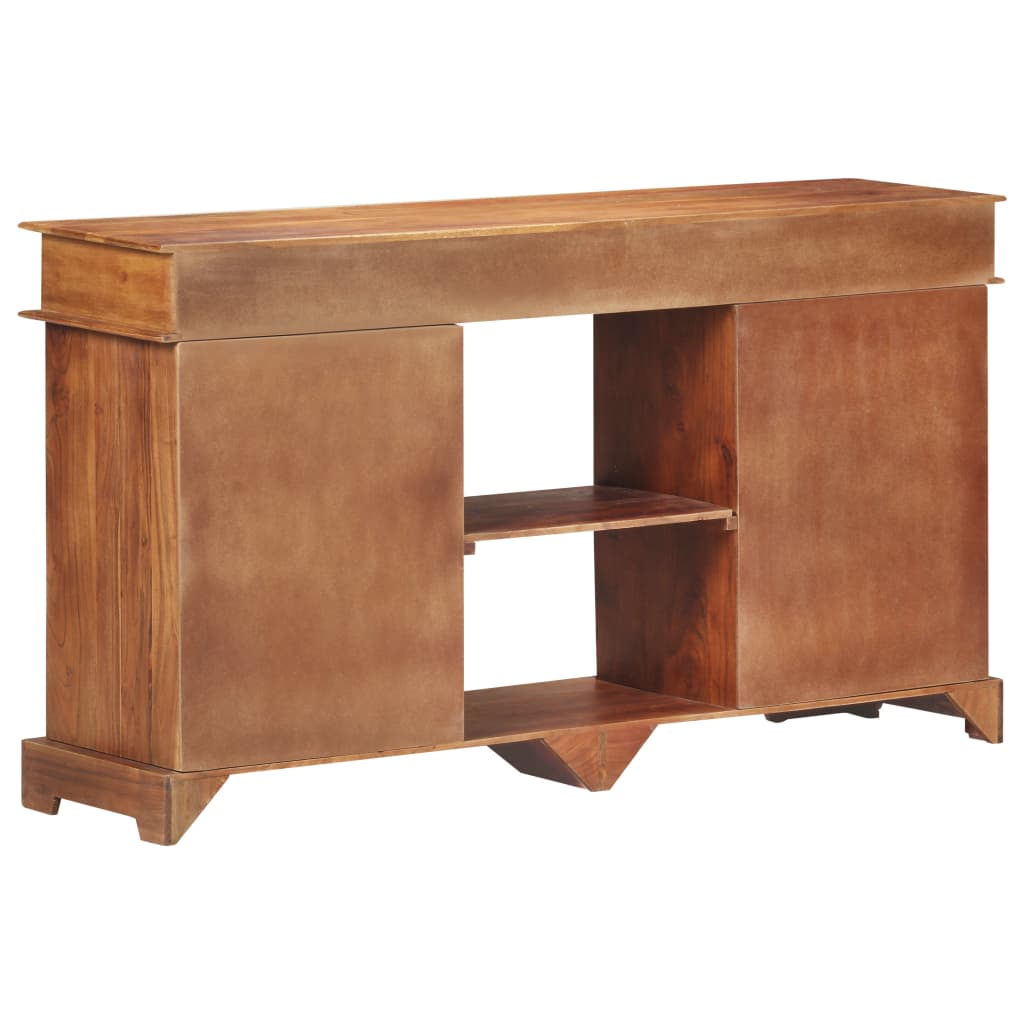 Credenza 135x35x75 cm in Legno Massello di Acacia