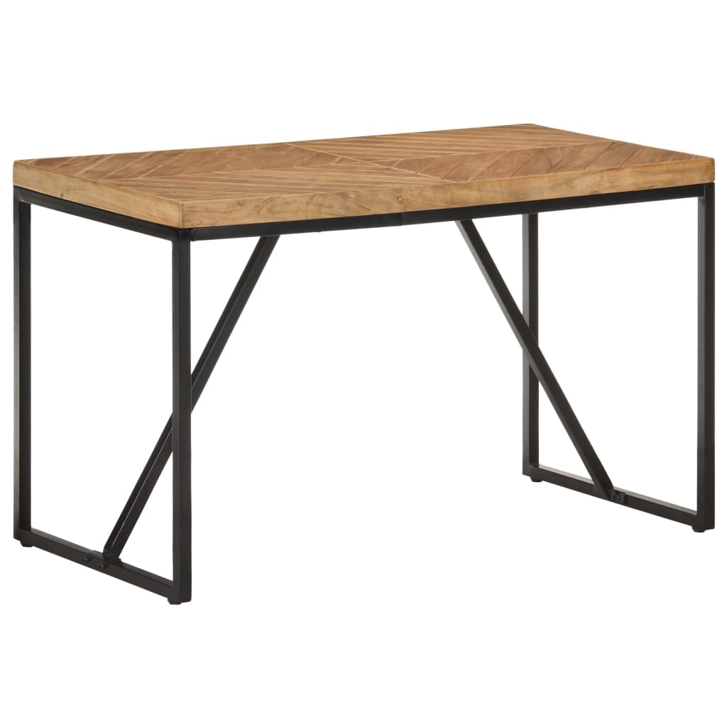 Tavolo da Pranzo 120x60x76 cm Legno Massello di Acacia e Mango cod mxl 19638