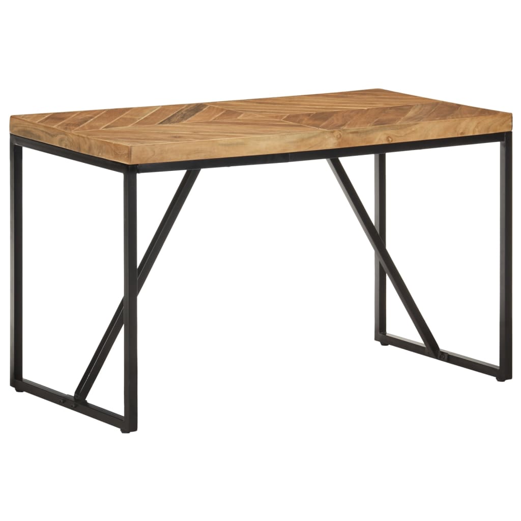 Tavolo da Pranzo 120x60x76 cm Legno Massello di Acacia e Mango cod mxl 19638